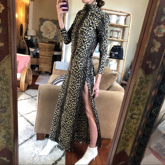 Vintage 70's Cole of California Leopard Gown. Fits small or Medium best - Picture 5 of 10